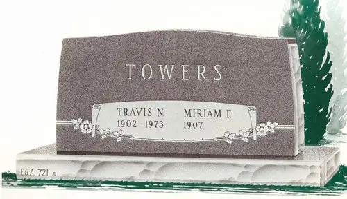 Companion Granite Headstone (EGA-712)