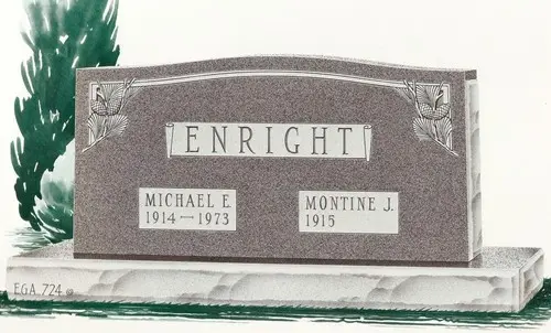 Companion Granite Headstone (EGA-724)