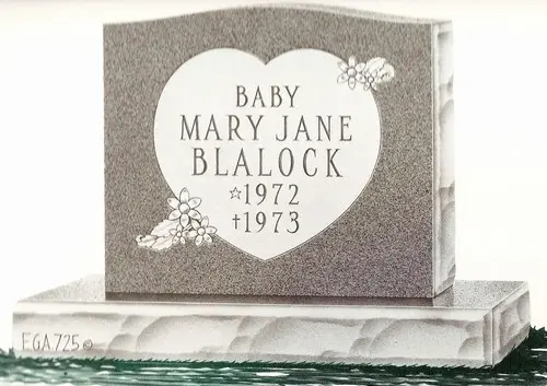 Single Granite Headstone (EGA-725)