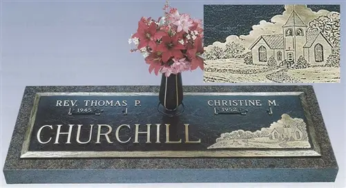 Dynasty Church Companion Memorial Bronze Grave Marker