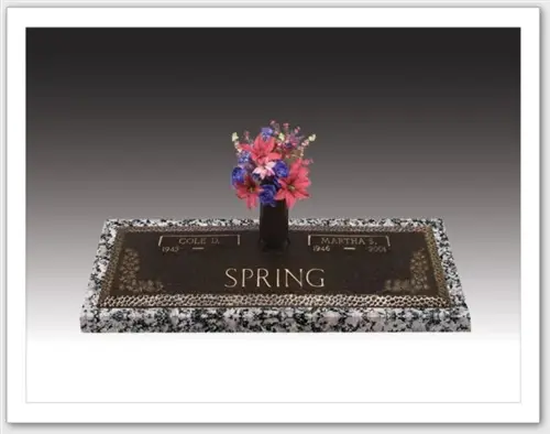 Pine Companion Memorial Bronze Grave Marker