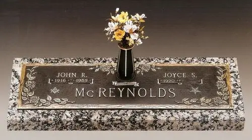 Rose Companion Memorial Bronze Grave Marker