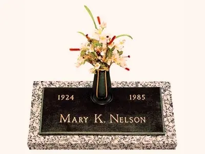 Simplicity Individual Bronze Grave Marker