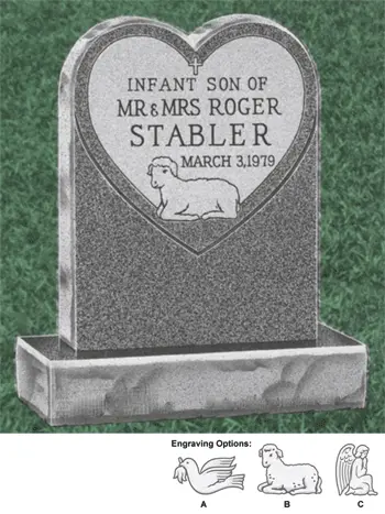 Infant Granite Headstone (SGI1124)